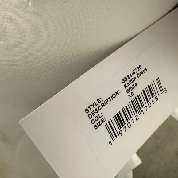 Retrofete Kaitlin Dress Bridal White Asymmetrical Ruffle Maxi - Picture 3 of 4